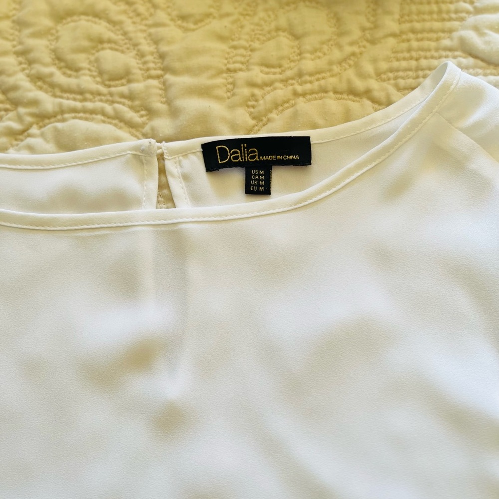 Dalia white long sleeve blouse - Picture 4 of 6